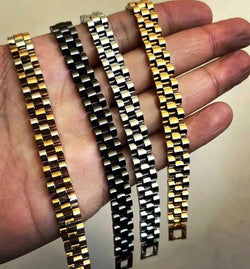 Gold Plated Unisex Chain Bracelet for Daily Wear