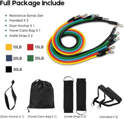 FlexR® — Complete 11-Piece Home Gym Resistance Band Set
