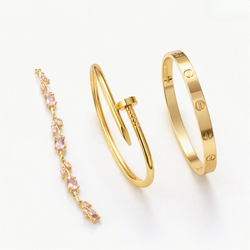 GoldenBloom™ – 3-Piece Elegant Bracelet Collection