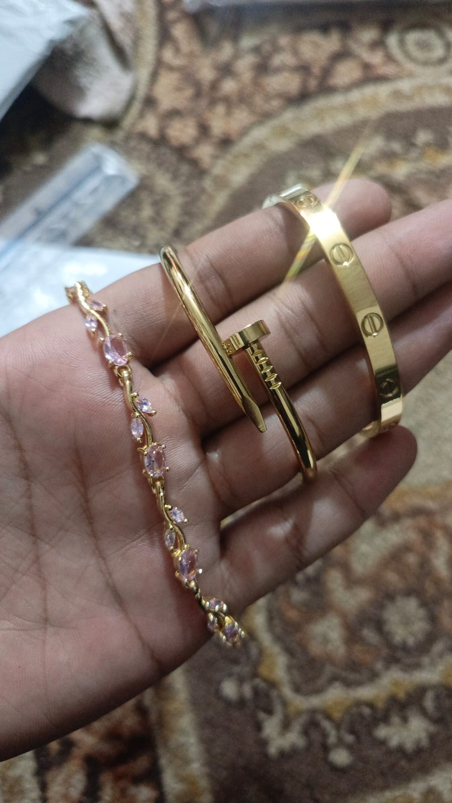 GoldenBloom™ – 3-Piece Elegant Bracelet Collection