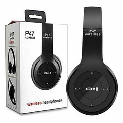 Wireless Stereo Headphones Black Active Noise Cancellation