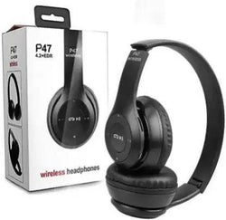 Wireless Stereo Headphones Black Active Noise Cancellation