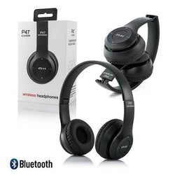 Wireless Stereo Headphones Black Active Noise Cancellation