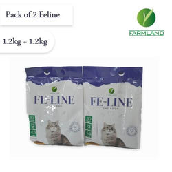 Feline Cat Food Chicken Flavor 1.2kg Pack of 2