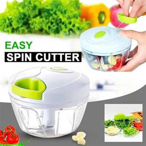 Spin Cutter™ Manual Vegetable Chopper – Kitchen Food Cutter
