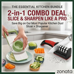 KitchenPro™ 2-in-1 – Multi-Function Slicer & Knife Sharpener